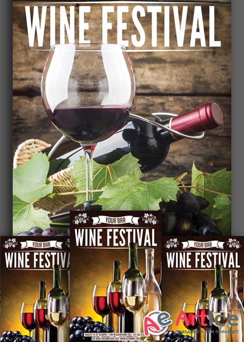 Wine Festival Two Flyers