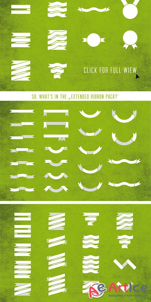 Extended ribbon pack - Ai - Creativemarket 27917