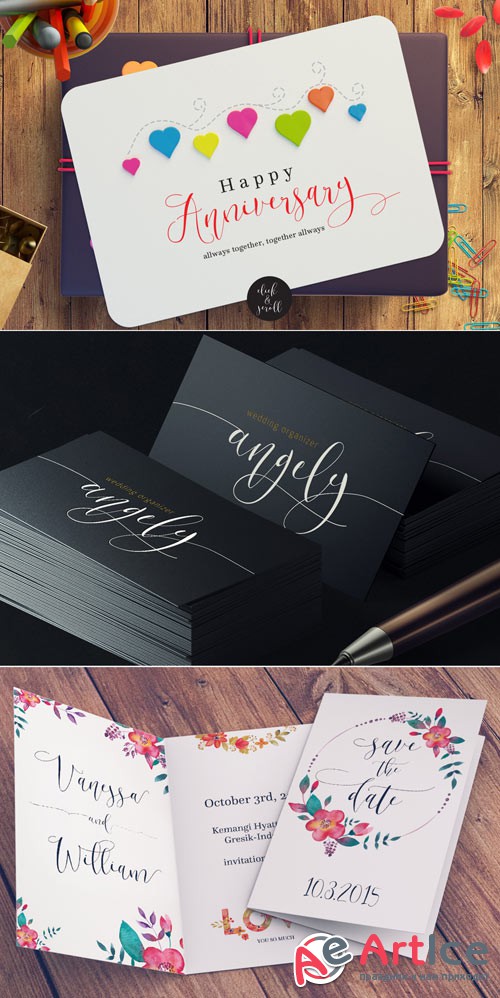 Melika Script font