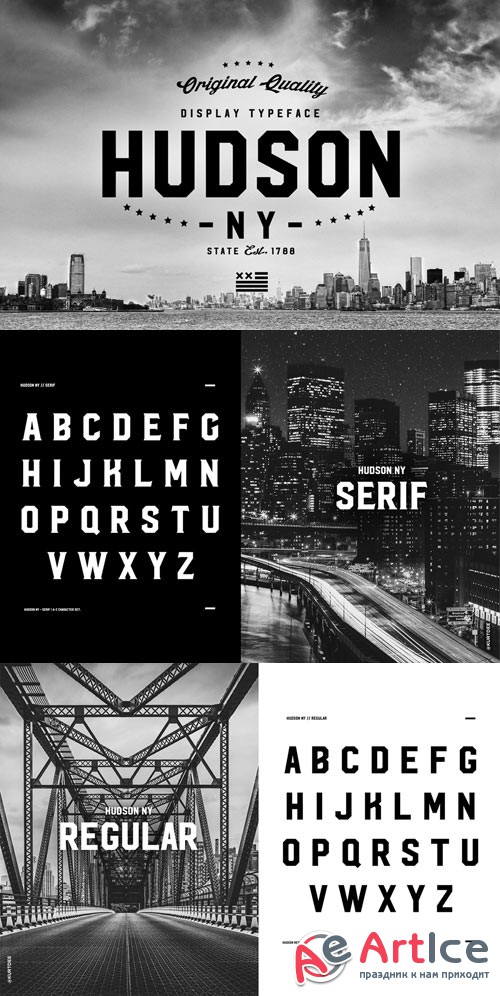 HUDSON NY font