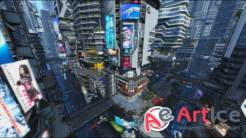 Futuristic City 2 Video Footage