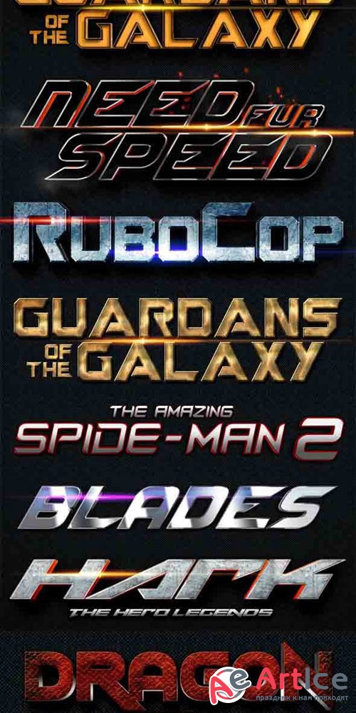 18 Movie Text Style (Bundle vol.1)
