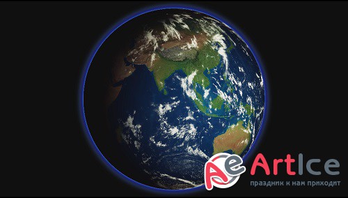 Earth Animation Video Footage