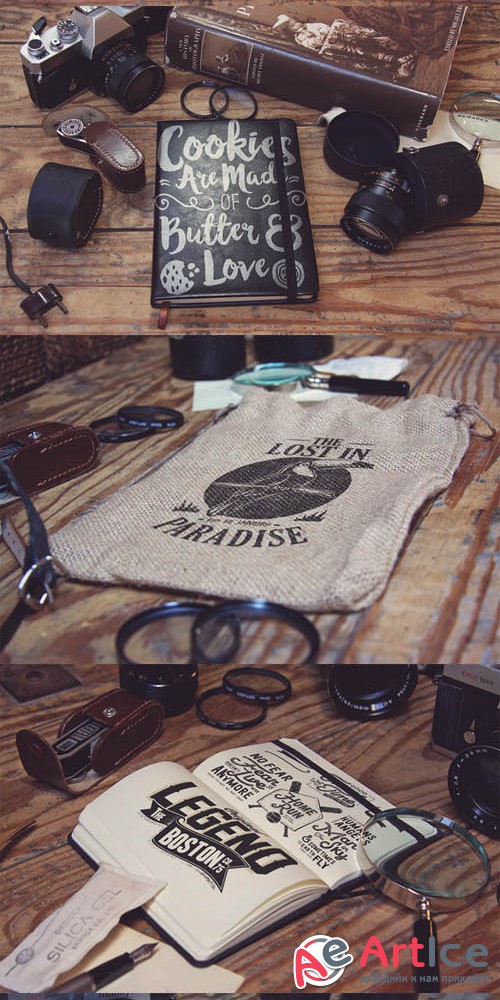 10 Old Photo Mockups vol.3 - Creativemarket 487542