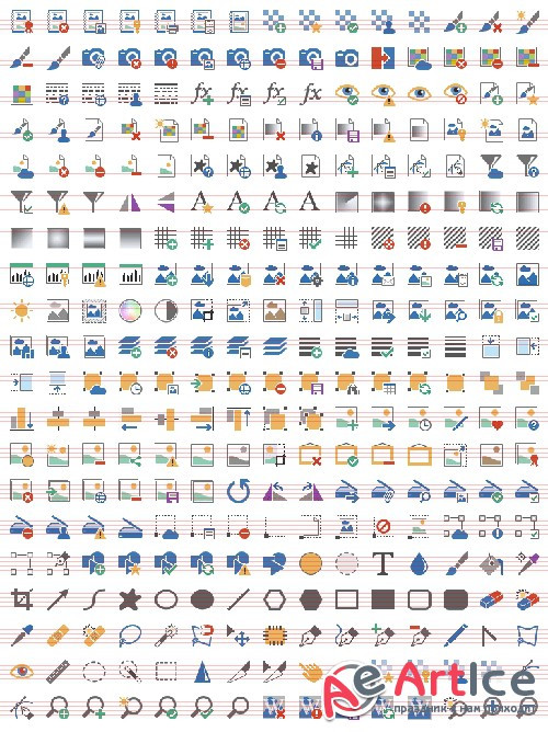 Imaging Set - Pure Flat Toolbar Stock Icons
