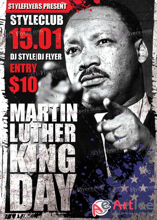 Martin Luther King Day V1 PSD Flyer Template