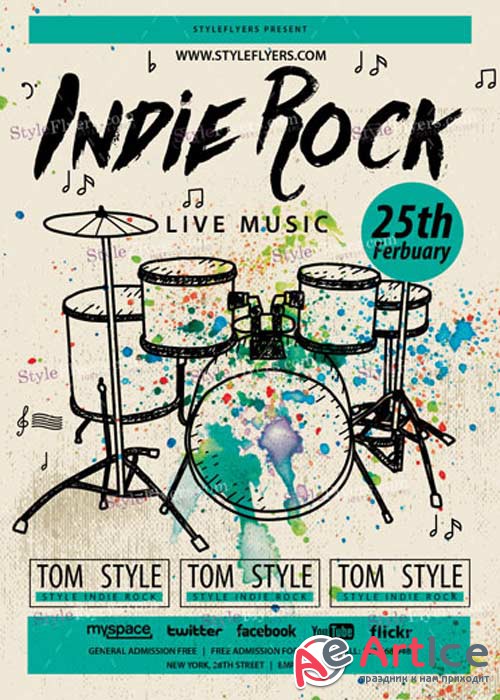Indie PSD V12 Flyer Template