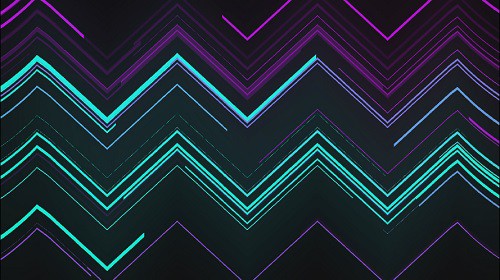 ziagzag colored stripes