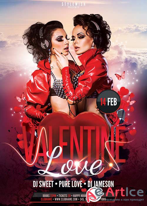 Valentine Love V11 Flyer Template