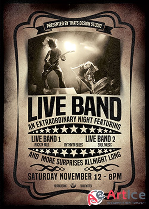 Live Concert Flyer Template V1