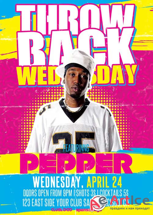 Throwback Wednesday V19 Flyer Template