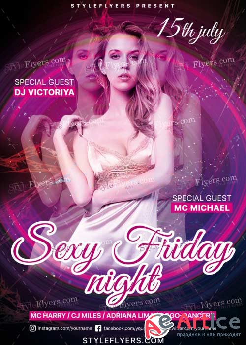 Sexy Friday Night v22 PSD Flyer