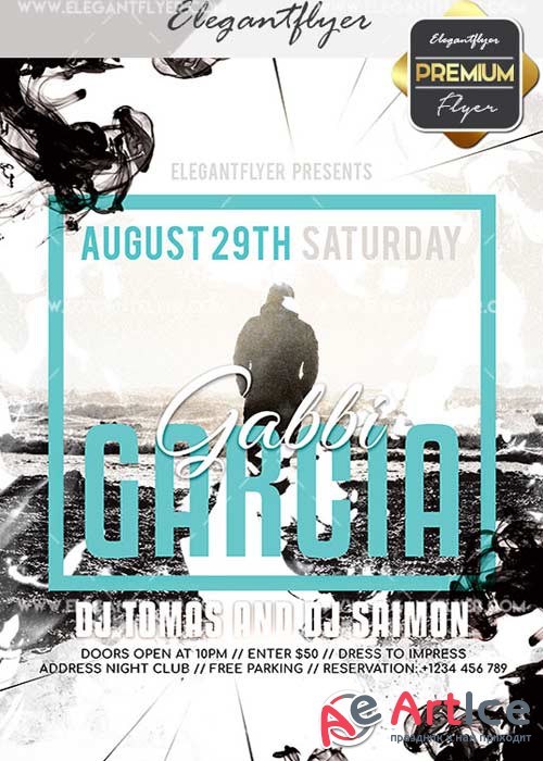 Guest Dj Gabbi Garcia V10 Flyer PSD Template + Facebook Cover