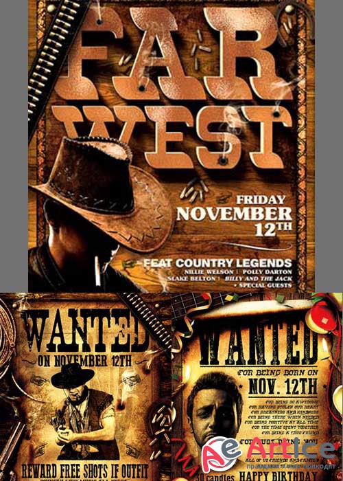 Country Live 3in1 V3 Flyer Template