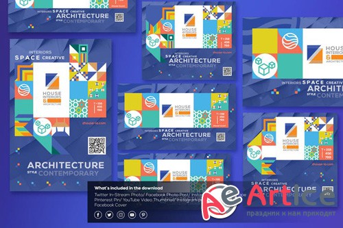 Interiors & Architecture-Social Media Template