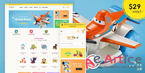 ThemeForest - Kid Toys - Opencart 3 Multi-Purpose Responsive Theme (Update: 23 December 17) - 20626562