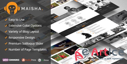ThemeForest - Maisha v1.6.9 - Charity WordPress Theme - 11575885