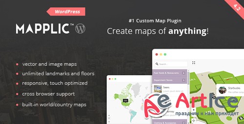 CodeCanyon - Mapplic v4.2 - Custom Interactive Map WordPress Plugin - 6800158