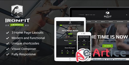 ThemeForest - Ironfit v1.3.2 - Fitness, Gym and Crossfit WordPress Theme - 14481119