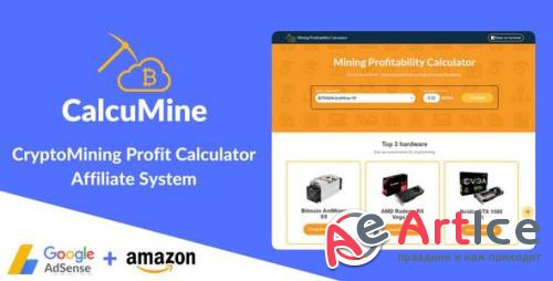 CodeCanyon - CalcuMine v1.2 - Cryptocurrency Mining Calculator & Amazon Affiliate System - 21187697