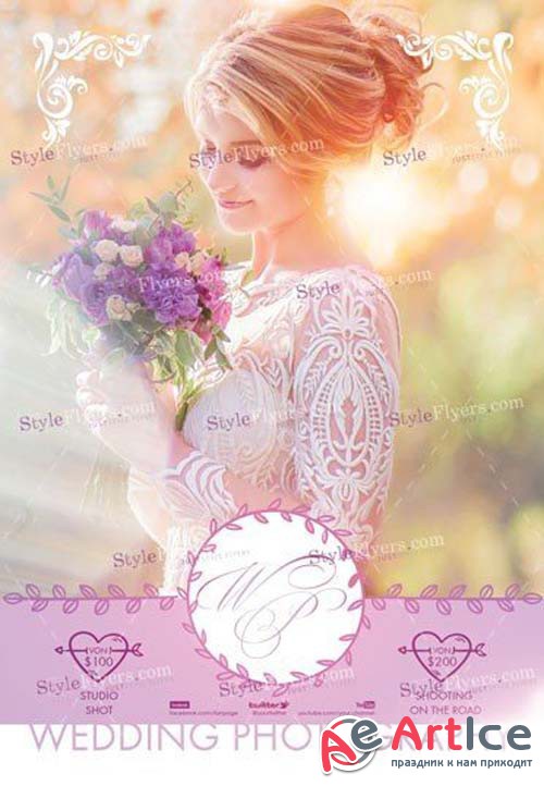 Wedding Photography V18 2018 PSD Flyer Template