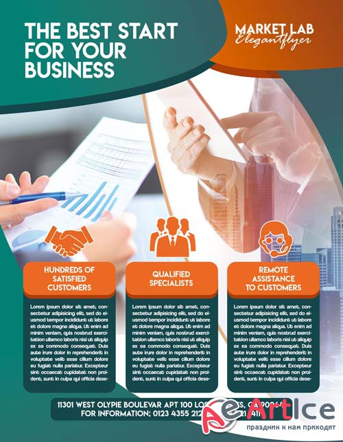 Marketing V20 2018 Flyer PSD Template