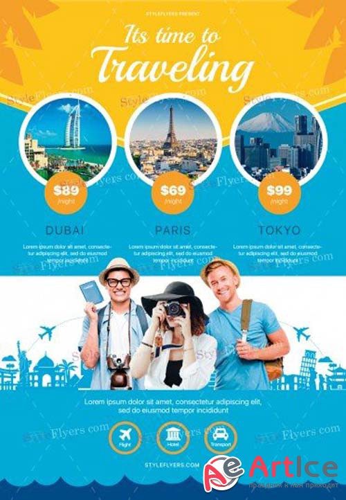 Travel V28 2018 PSD Flyer Template