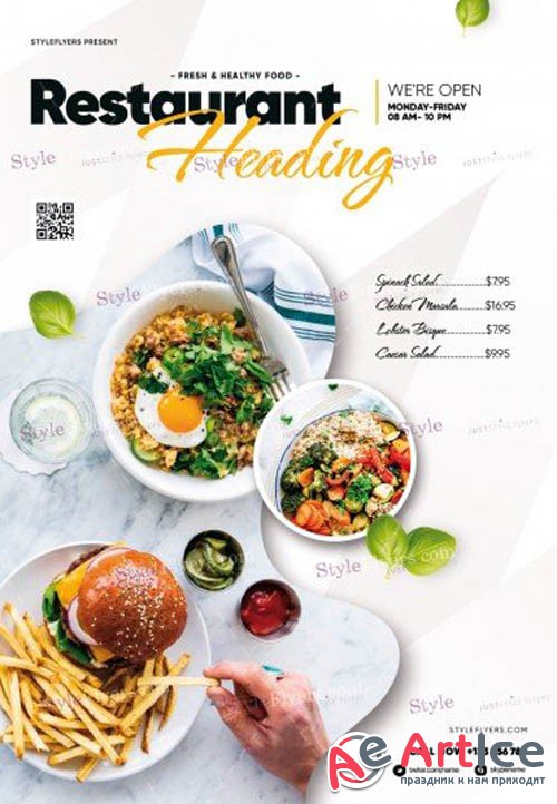 Restaurant V2309 2019 PSD Flyer Template