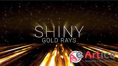 Shiny Gold Rays | Award Titles 4 - Project for After Effects