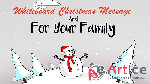 Whiteboard Christmas Message 856876 - Project for After Effects