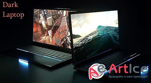 Dark Laptop Mockup 78551 - Project for After Effects