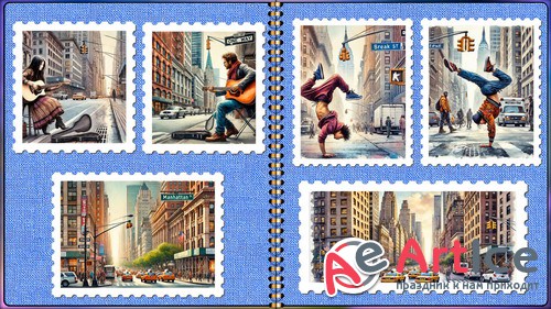  ProShow Producer - Stamp Album (One Day in Manhattan)